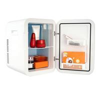 VEVOR Mini Frigorífico Cosmético 20 L 22 Latas de 330 ml Mini Refrigerador Portátil Modo de Frío y Calor Temperatura de -9~65 °C Frigorífico Pequeño para Alimentos Bebidas Medicinas Cosméticos, Blanco