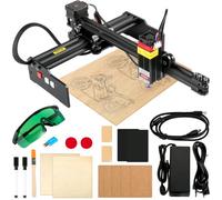 VEVOR Mini Grabador Láser 190 x 170 mm 4,5W Máquina de Grabado de Escritorio Compatible con Windows7/8/10/11, iOS/Android Máquina de Grabado CNC para Papel, Madera, Cuero, Tela, Plástico, Acrílico