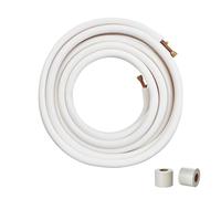 VEVOR Mini líneas divididas, tubos de cobre de 15 m, 9,53 mm, 15,875 mm de diámetro exterior, aislamiento de triple capa para aire acondicionado mini split, equipos de refrigerante