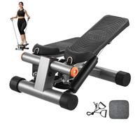 VEVOR Mini Salvaescaleras para Hacer Ejercicio en Casa, Hidráulico para Fitness con Bandas de Resistencia, Equipo Cardiovascular para Entrenamiento de Cuerpo Completo, 301 x 405 x (170-325) mm