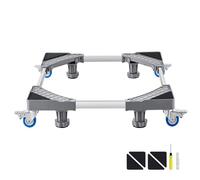 VEVOR Mini Soporte para Nevera Carga 181 kg Mueve Muebles Base Universal Móvil para Lavadora 4 Pies 4 Ruedas Giratorias Bloqueables Base para Frigoríficos, Secadoras, Lavadoras