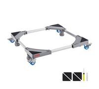 VEVOR Soporte Regulable para Lavadora Mini Nevera Carga 181 kg 4 Ruedas