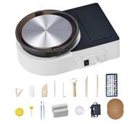 VEVOR Mini Torno de Cerámica Plato Giratorio de 158 mm para Niño Adulto, Blanco