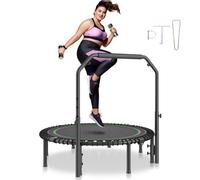 VEVOR Mini Trampolín de Fitness de Entrenamiento 1295mm Carga de 205kg con Mango