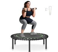 VEVOR Mini Trampolín Plegable de Fitness 1027 mm Trampolín de Ejercicios Carga Máxima de 150 kg Trampolín Deportivo de Ejercicios Pequeño Estable para Entrenamiento en Interiores o Jardines