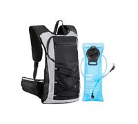 VEVOR Mochila de Hidratación Aislada de 15 L con Vejiga de Agua de TPU de 3 L, Mochila para Correr Mochilas de Senderismo para Ciclismo Correr Viaje Negro, para Hombres y Mujeres, 470 x 290 x 130 mm