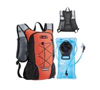 VEVOR Mochila de Hidratación Aislada de 8 L con Vejiga de Agua de TPU de 2 L, Mochila para Correr Mochilas de Senderismo para Ciclismo Correr Viaje Naranja, para Hombres y Mujeres, 460 x 320 x 125 mm