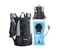VEVOR Mochila de Hidratación Aislada de 8 L con Vejiga de Agua de TPU de 2 L, Mochila para Correr Mochilas de Senderismo para Ciclismo Correr Viaje Negro, para Hombres y Mujeres, 460 x 320 x 125 mm