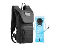 VEVOR Mochila de Hidratación, Mochila de Agua con Depósito de Agua de TPU de 3 L, con Almacenamiento para Hombres y Mujeres, para Senderismo, Correr, Ciclismo, Acampada, Negro, 470 x 210 x 120 mm