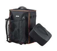 VEVOR Mochila de Soldadura de 33 L con Bolsa Aislante y Funda para Casco, Poliéster 600D, para Herramientas y Casco, para Guardar Equipo de Soldadura, Acampada y Senderismo, 360 x 210 x 475 mm