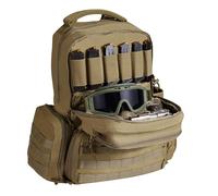 VEVOR Mochila Táctica para 6 Pistolas Estuche Blando con 6 Bolsas Independientes para Pistolas y 10 Cargadores, Mochila para Pistolas para Caza y Tiro al Aire Libre con Cremallera Bloqueable, Marrón