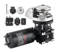 VEVOR Molinete de Ancla Eléctrico, 12 V CC, para Barco de 6 a 11 m, Tracción Máxima de 320 kg, 1100 W, Compatible con Cadena de 6,35 mm o Cuerda de Nailon de 14 y 16 mm, Acero Inoxidable 316