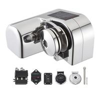 VEVOR Molinete de Ancla Eléctrico de 12 V CC, 600 W, para Cadenas de 6,35 mm y Cuerdas de Nailon de 14 a 16 mm, Carga de Tracción de 260 kg, para Embarcaciones de 7 a 9 m, 233 x 206 x 140 mm