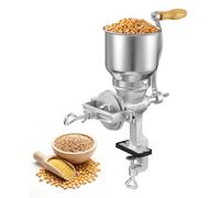 VEVOR Molinillo de Cereales Manual con Manivela y Tolva Alta de 14 cm, Molino de Granos de Hierro Fundido, con Abrazadera de Mesa Estable, Trituradora de Granos para Especias, Café, Nueces, Cereales