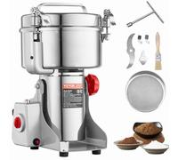 VEVOR Molinillo de Especias Comercial Capacidad de 2500 g Molinillo de Cereales Eléctrico 3400 W Molinillo de Alta Velocidad 32000 rpm para Granos Secos Especias Cereales Café Maíz Pimienta