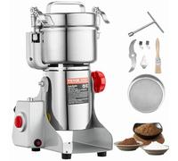 VEVOR Molinillo de Especias Comercial Capacidad de 500 g Molinillo de Cereales Eléctrico 2000 W Molinillo de Alta Velocidad 28000 rpm para Granos Secos Especias Cereales Café Maíz Pimienta