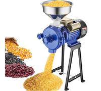 VEVOR Molinillo de Grano Eléctrico 3000 W Molinillo de Especias Comercial Molino de Harina de Trigo Seco Espesor Ajustable con Embudo para Moler Cereales Especias Hierbas Pimientos Maíz
