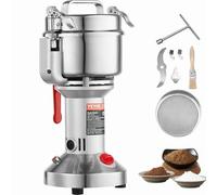 VEVOR Molinillo de Granos Eléctrico 2000 W Capacidad de 550 g Molinillo de Especias de Alta Velocidad con Pulverizador de Acero Inoxidable para Granos Secos Especias Cereales Café Maíz Pimienta
