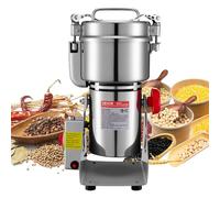 VEVOR Molinillo Eléctrico de Especias 2100 W, Molinillo de Cereales de Alta Velocidad 28.000 rpm, con Cuchillas Triples de Acero Inoxidable para Granos Secos, Especias, Cereales, Maíz, Pimienta