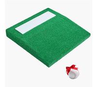 VEVOR Montículo de Lanzamiento de Béisbol Portátil, Equipo de Entrenamiento y Práctica de Lanzamiento con Césped Antidecoloración, Goma de Lanzamiento, Asa de Transporte, 78 x 77 x 12.5 cm, Verde