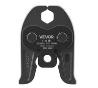 VEVOR Mordaza de Prensado V22 de 22 mm para Tubos de Acero Inoxidable Tipo V, Acero Cementado de Alta Resistencia, Compatibles con Herramientas de Prensado Estándar, 148 x 110 x 39 mm, Negro