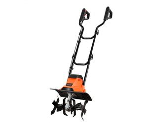 VEVOR Motoazada Eléctrica 1200 W, 36 cm de Ancho de Trabajo, Profundidad de 22 cm, Mango Plegable, Cuchillas Escarificadoras, Interruptor de Seguridad, Motocultor Cultivadora para Jardín Huerto Césped