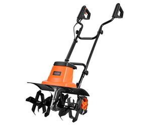 VEVOR Motoazada Eléctrica con Ruedas 1500 W, Ancho de Trabajo de 45 cm, 4 Profundidades Ajustables de Cultivar, Mango Plegable, Interruptor de Seguridad, Cobre, Motocultor para Jardín Huerto Césped