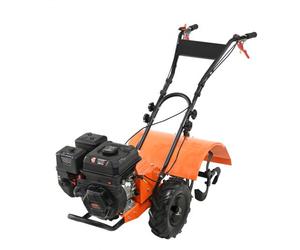 VEVOR Motocultor Térmico con Motor de Gasolina de 212 CC de 4 Tiempos con 4 Púas Traseras de Acero Ajustables Ruedas Cultivador de Suelo Fácil Instalación para Jardines de Vegetales Campos de Labranza
