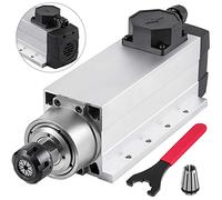 VEVOR Motor de Husillo Refrigerado por Aire de 4 kW Husillo, CNC ER25, Alta Concentricidad y Precisión y Equilibrio Dinámico, Motor de Husillo para Máquinas de Grabado o con Convertidor de Frecuencia