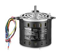 VEVOR Motor de Soplador de Horno de 1/2 HP, 220 V, 2,6 A, 1300 RPM, 3 Velocidades, Diámetro de Eje de 10 mm, Longitud de Eje de 20 mm, Rotación en Sentido Antihorario desde el Extremo del Eje