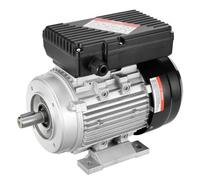 VEVOR Motor Eléctrico 0,55 kW 1400 RPM, CA 220~240 V 4,5 A, 80, Marco B34, Motor de Compresor de Aire Monofásico, Eje con Llave de 19 mm, para Maquinaria Agrícola y Equipo General, 290 x 160 x 215 mm