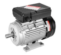 VEVOR Motor Eléctrico 0.75 kW 1400 RPM, CA 220~240 V 5,45 A, 80, Marco B3, Motor de Compresor de Aire Monofásico, Eje con Llave 19 mm, para Maquinaria Agrícola y Equipos Generales, 290 x 160 x 215 mm