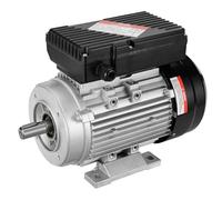 VEVOR Motor eléctrico 0.75KW 1400 rpm, AC 220~240V 5.45A, 80, marco B34, motor de compresor de aire monofásico, eje con llave de 19 mm, rotación CW/CCW para maquinaria agrícola y equipo general