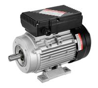 VEVOR Motor eléctrico 0.75KW 1400 rpm, AC 220~240V 5.45A, 80, marco B34, motor de compresor de aire monofásico, eje con llave de 19 mm, rotación CW/CCW para maquinaria agrícola y equipo general