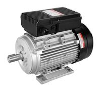 VEVOR Motor Eléctrico 1,5 kW 1400 RPM, CA 220~240 V 9,85 A, 90L, Marco B3, Motor Compresor de Aire Monofásico, Eje con Llave de 24 mm, para Maquinaria Agrícola y Equipos Generales, 360 x 175 x 240 mm