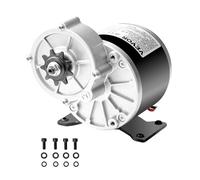 VEVOR Motor Eléctrico Potente de CC de 350 W, Motor Eléctrico para Karts de 24 V y 3000 RPM, Motor Eléctrico para Motos de Cross, Scooters y Bicicletas Eléctricas, 1,11 N.m, 145 x 125 x 130 mm