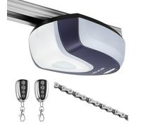 VEVOR Motor para Puerta Seccional de Garaje Fuerza 600 N Abridor de Puerta | Sistema de Transmisión por Cadena, Riel de 4 Secciones, 2 Interruptores de Control Remoto, Luz LED, Accesorios de Montaje