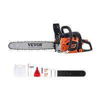 VEVOR Motosierra de gas, 52CC 18 pulgadas 2.55HP, sierra de cadena alimentada por gasolina, motosierras de gasolina inalámbricas de mano para corte de ramas de madera de árboles, recorte de árboles,