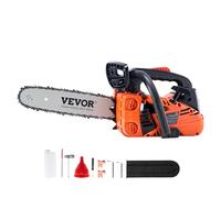 VEVOR Motosierra de Gasolina con Guía de Cadena 30,5 cm Inalámbrica 25,4CC 1,2HP para Corte de Ramas de Árboles, Poda de Árboles, Limpieza de Terrenos, Corte Forestal en Granjas, Jardines, Ranchos