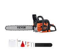 VEVOR Motosierra de Gasolina 52 CC 2,55HP 45,7 cm con Motor para Cortar Madera