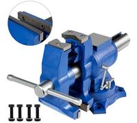 VEVOR Multifuncional Banco de Cabeza Giratoria de 360° 30 KN Fuerza de agarre 3000 KG para Procesamiento de Máquina y de Vicio de 12,7 cm con Base y Herramienta Tornillo de Banco, Industrial
