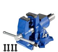 VEVOR Multifuncional Banco de Cabeza Giratoria de 360° 30KN Fuerza de agarre 3000KG para Procesamiento de Máquina y de Vicio de 6 Pulgadas con Base y Herramienta Tornillo de Banco, Industrial