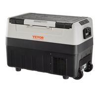 VEVOR Nevera Portátil de 55 L Nevera Camping de Viaje para Coche 12/24 V Cc 100-240 V Ca Nevera de Una Zona para Coche 0,6 kW.h -20 °C a 10 °C