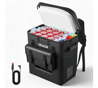 VEVOR Nevera Portátil para Coche 13 L, Zona Única, Refrigerador para Coche con Compresor 12/24 V CC, Temperatura Ajustable de -6 °C a 10 °C, para Camiones, Furgonetas, Autocaravanas, Camping, Viajes