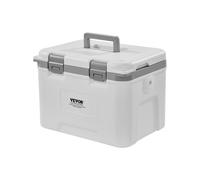 VEVOR Nevera Portátil Rígida con Retención de Hielo Asas Resistentes y Portavasos Enfriador Portátil Aislado de Material Ligero Adecuada para Pícnics Familiares, Viajes Cortos 425 x 320 x 315 mm
