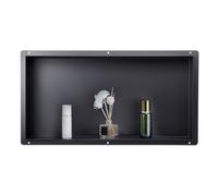 VEVOR Nicho de Ducha Empotrado de Acero Inoxidable 33 x 63,5 x 10,2 cm Sin Marco