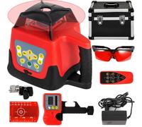 VEVOR Nivel Láser Auto-nivelante Rojo, 250 m Máximo Rango Nivel de Láser Rojo, IP54 Láser Rotatorio Nivel de Láser Impermeable Temperatura de -20 °C - 45 °C para Construcción, 161 x 161 x 184 mm