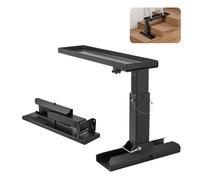 VEVOR Nivelador de Escalera, Superficie de Apoyo, Herramienta de Nivelación de Escalera de Acero, Tolva de Inclinación Plegable, Fácil Uso, para Terrenos Irregulares, 800 x 350 x 310 mm, Negro