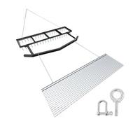 VEVOR Niveladora de Camino de Entrada Remolcable 1,8 m con Rastra de Cadena, Rastrillo Nivelador de Césped Resistente, Compatible con ATV, UTV, Tractores, para Caminos de Grava, Nivelación de Campos