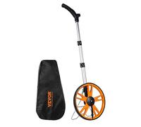 VEVOR Odómetro de Rueda para Medición de Distancia Diámetro de Rueda de 317,5 mm Topómetro Medición de Distancia Mango Telescópico de 104-71 cm Rango de Medición de 99999,9 pies/m Contador Electrónico